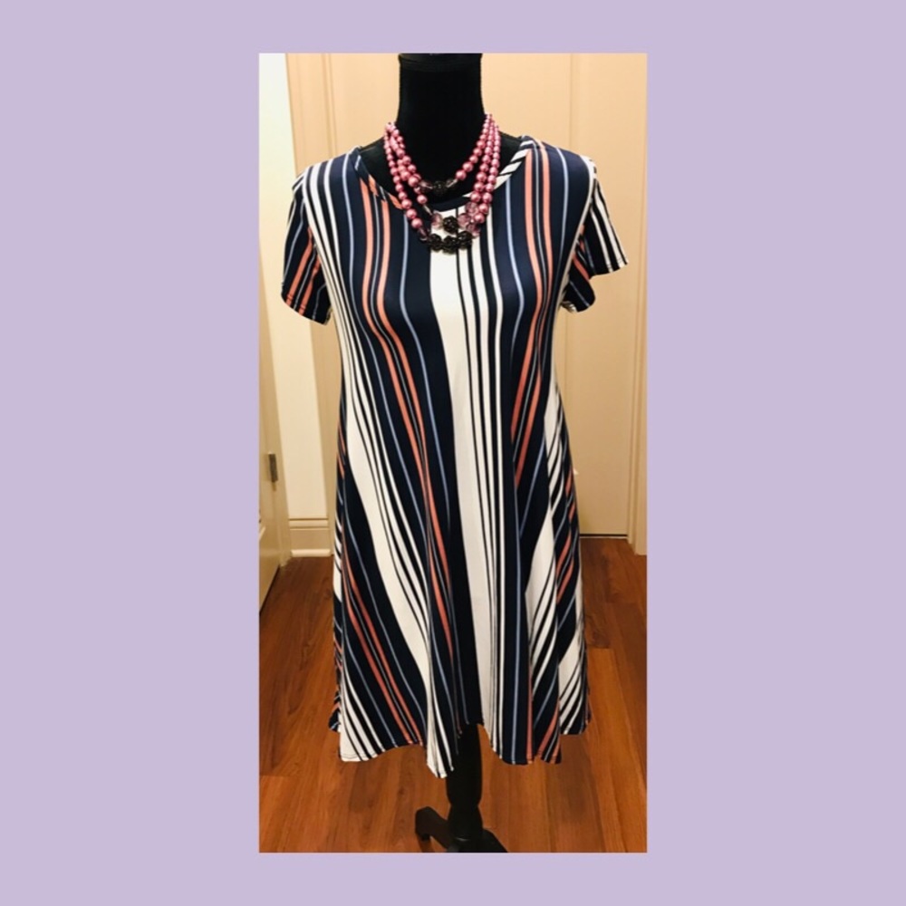 Striped Women’s Flare Tunic Dress